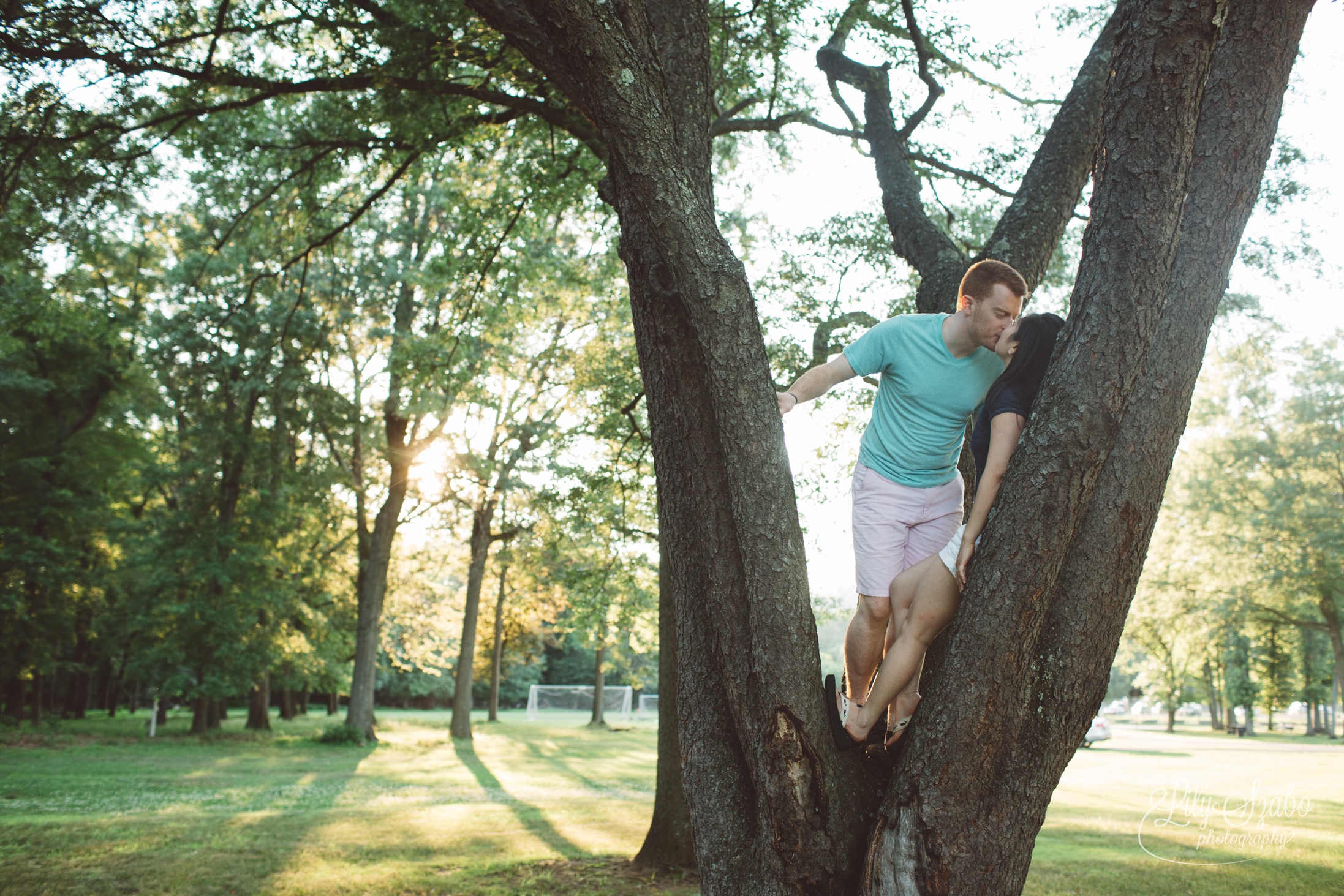 Mountain View Park Engagement Session in Middlesex, NJ