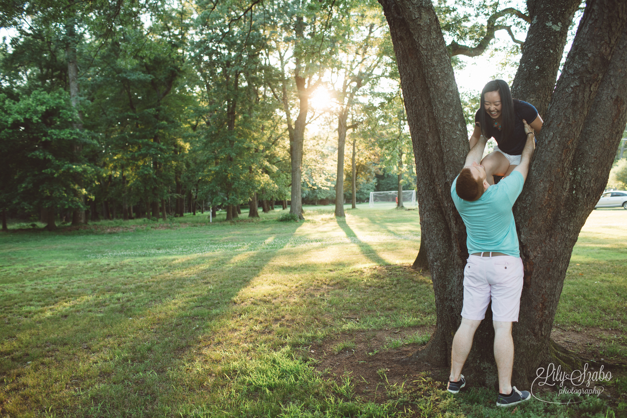 Mountain View Park Engagement Session in Middlesex, NJ